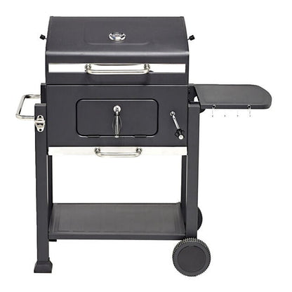 Barbecue à charbon Wilson rectangulaire avec couvercle 2 roulettes 114x72H108cm